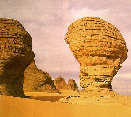 Wind Erosion in the Sahara, Africa
