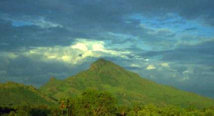 Sacred Arunachala in the Morning Mist