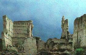 Ruins of one of many Sestroyed Tibetan Monasteries